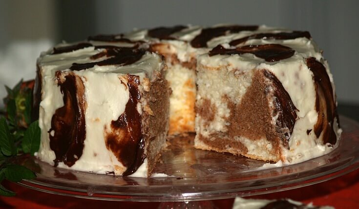 Marble Angel Food Cake Recipe