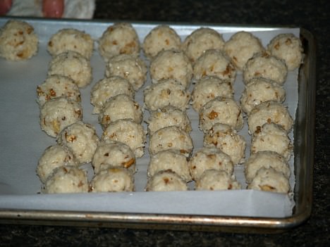 Almond Joy Balls Ready to Dip In Chocolate