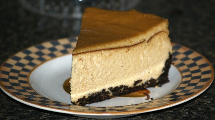 chocolate cookie crust amaretto cheesecake