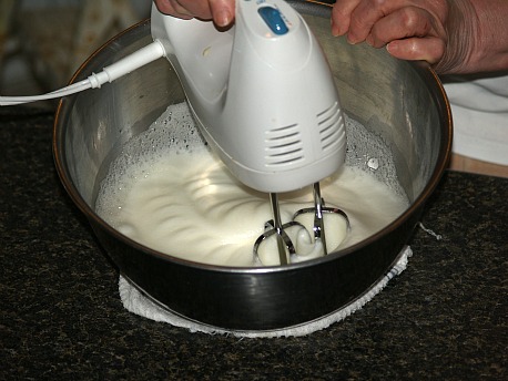 whipping egg whites for angel food cake
