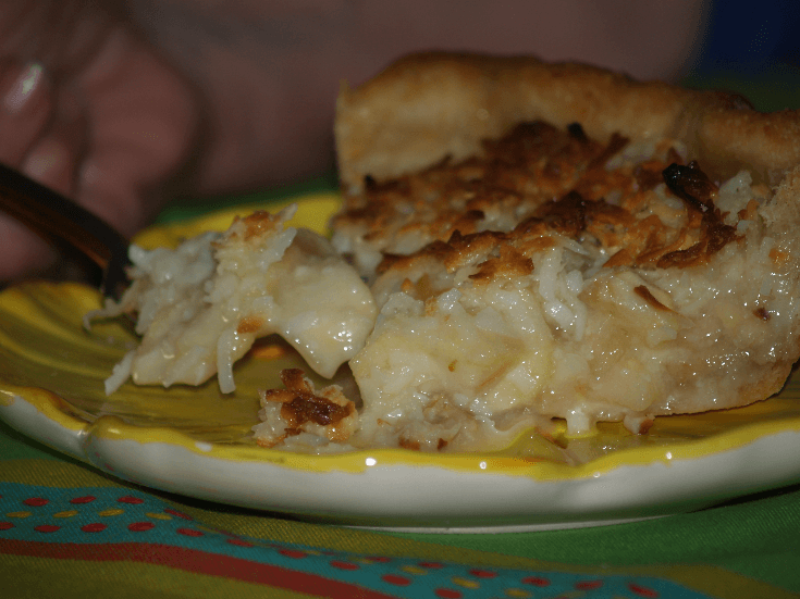 Apple Macaroon Pie Cut Pie