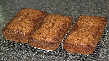 Three Loaves of Apple Zucchini Bread