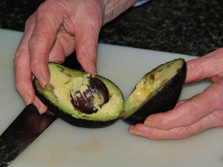 Cutting an Avocado