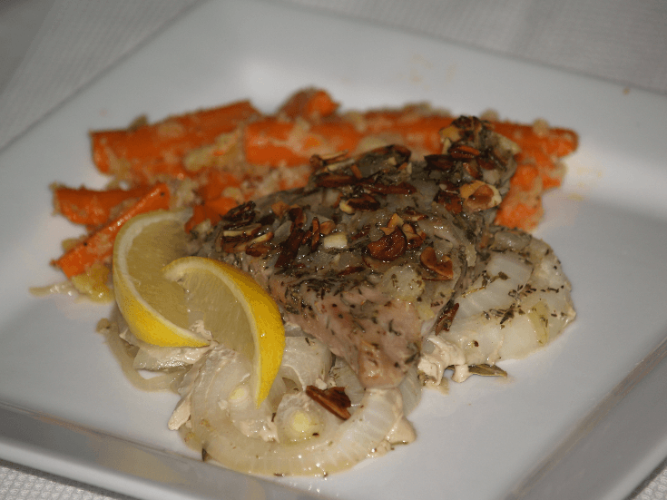 Baked Almond Tuna Steaks