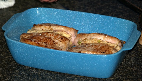 Stuffed Pork Chops Ready to Bake