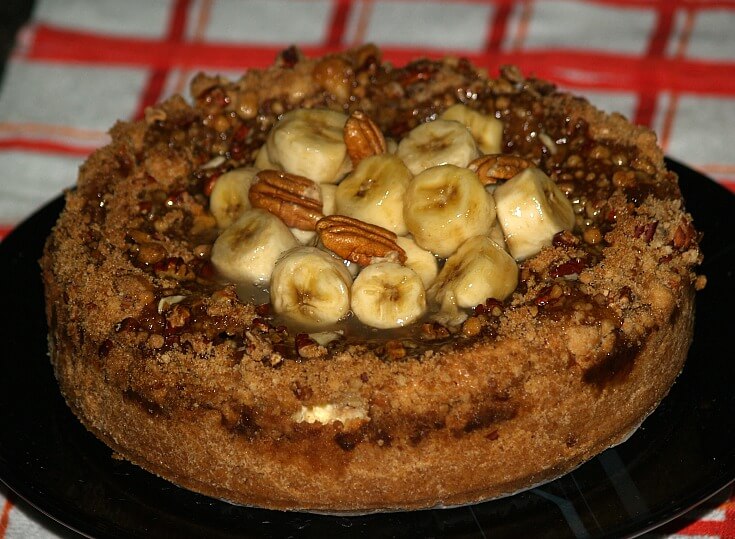 Caramel Pecan Banana Cheesecake Recipe