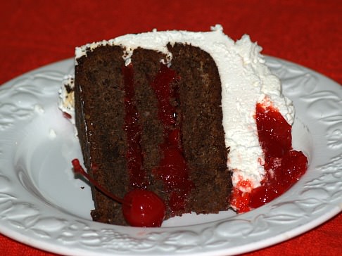 Piece of Black Forest Cake