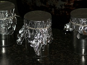 Cover Top with Foil and Tie with String