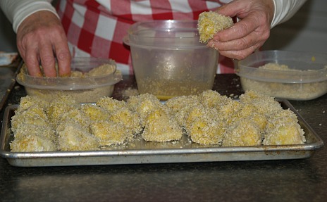 Breading Artichokes