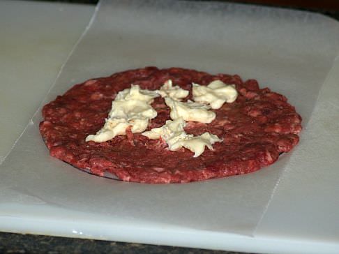 Making a Brie Cheeseburger