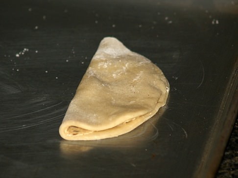 Place Folded Round on Baking Sheet