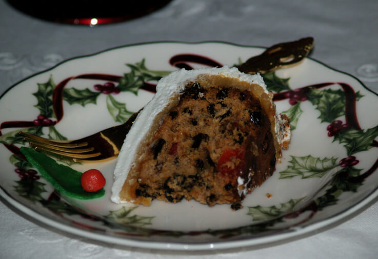 Frosted Fruit Spice Cake