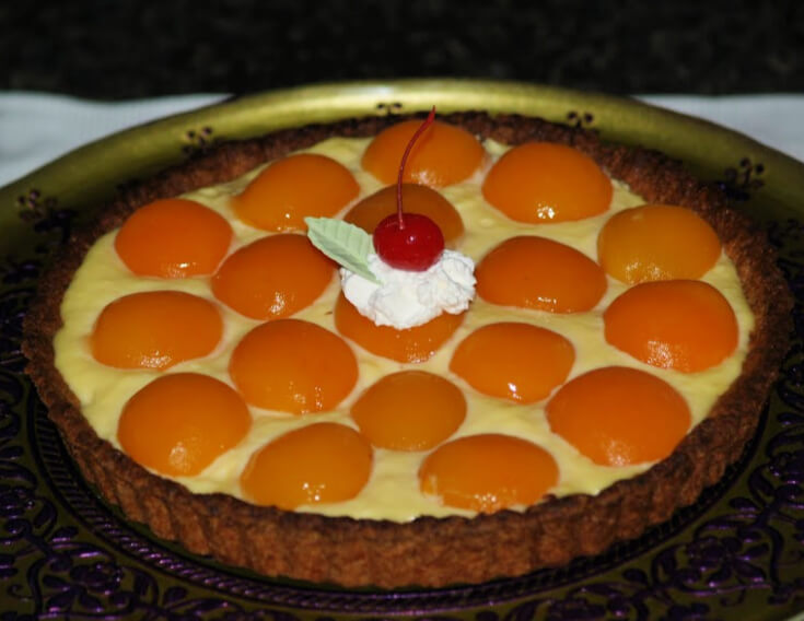 Apricot Custard Filled Tart