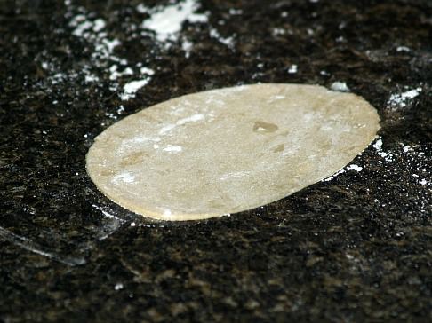 Rolling Cannoli Dough to Oval Shape