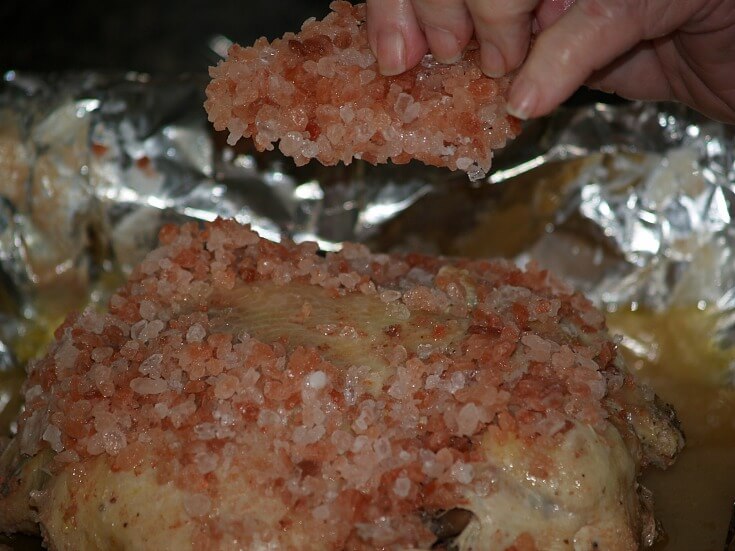 Removing the Salt Crust Before Serving