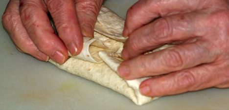 Fold Center Over the Two Sides