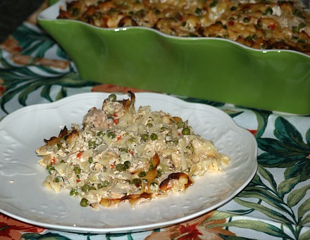 Serving of Tuna Noodle Casserole Recipe