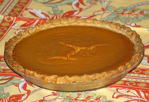 Chocolate Lined Pumpkin Pie