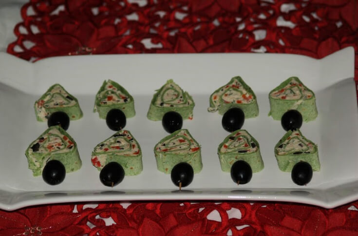 Christmas Appetizer Recipes Shaped like Trees