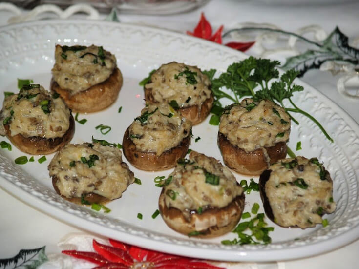 Stuffed Mushrooms with Crab Meat