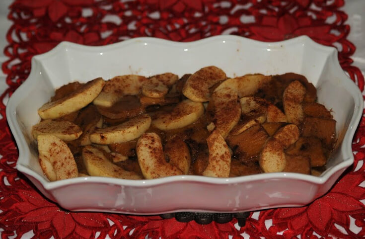 Spiced Apple Sweet Potato Casserole