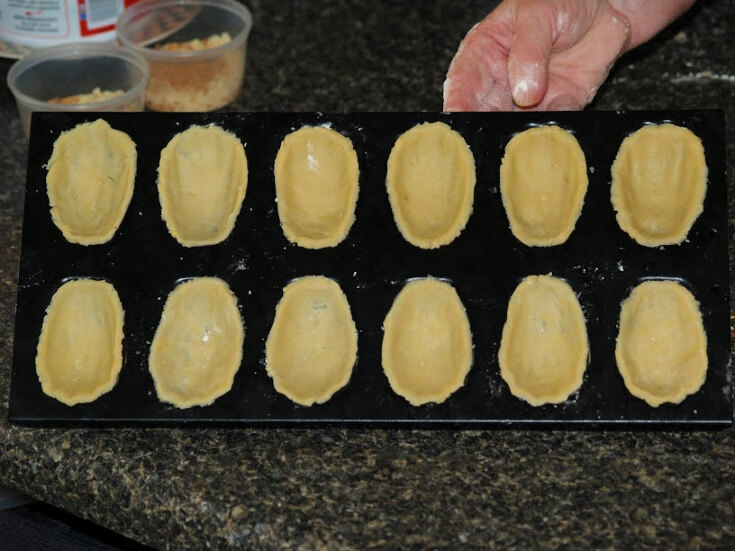 Step One: Press Dough in Molds