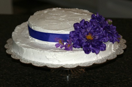 Confetti Cake Shaped in an Easter Bonnet