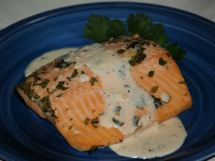 Dijon Honey Salmon Steaks