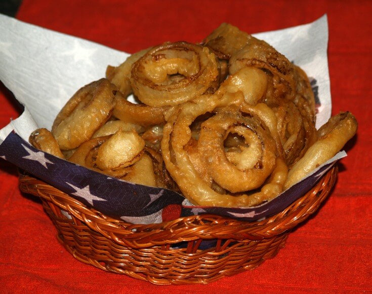 Fried Beer Battered Onion Rings