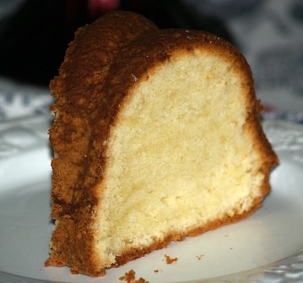 Cream Cheese Pound Cake Piece