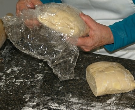 Wrap the Other Half of Dough and Keep Refrigerated