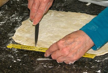 Measuring Dough for Cutting