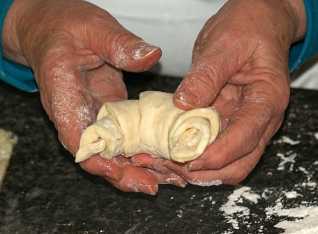 Bend Croissant in Shape of Crescent