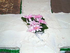 Cross cake for Easter