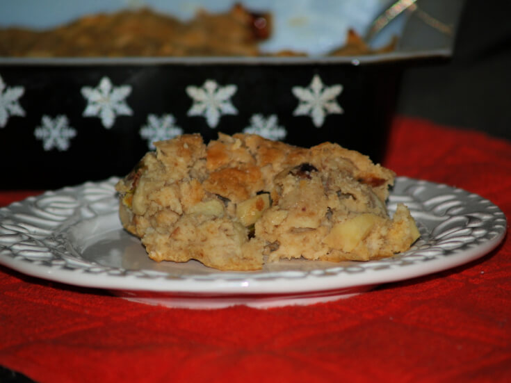 Apple Stuffing Recipe with Pistachio Nuts