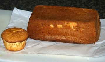 loaf cake and muffin to make Easter Lamb cake