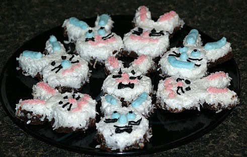 Easter Brownie Bunnies