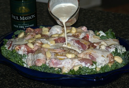 Preparing Forty Cloves of Garlic Chicken