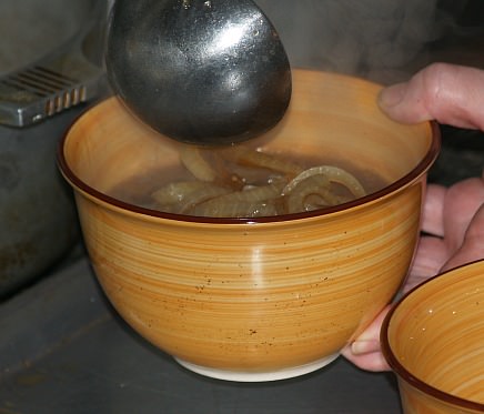 Assembling French Onion Soup Step 2