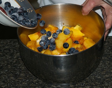 Mixing Peaches and Blueberries