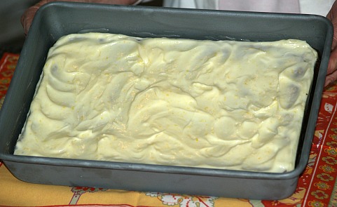 Ginger Bars Frosted with a Lemon Frosting