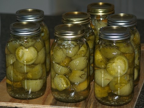 Garlic Dill Green Tomatoes Recipe