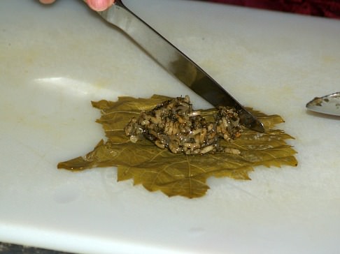 Step One Stuffing Grape Leaf