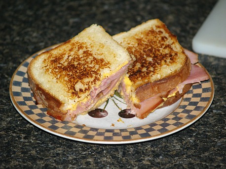 Grilled Ham and Cheese Sandwich