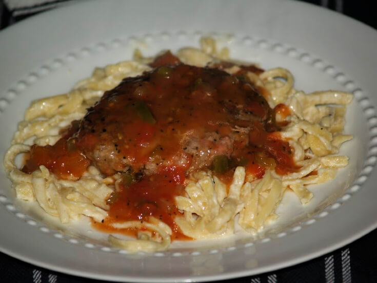 Hamburger Steaks with Tomato Gravy