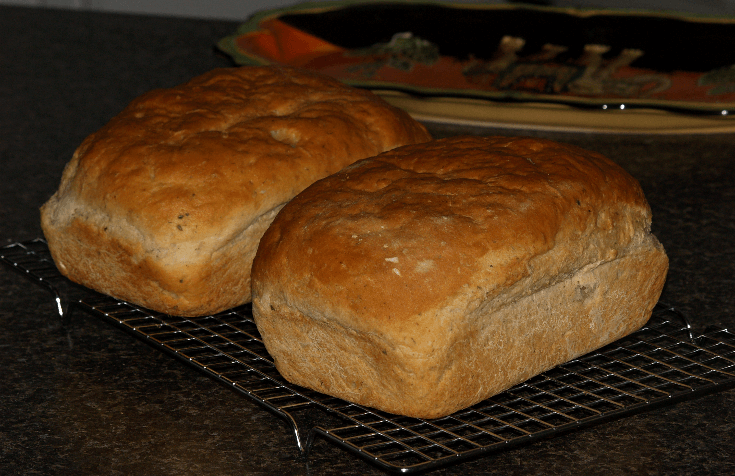 Yogurt Herb Bread Two Loaves