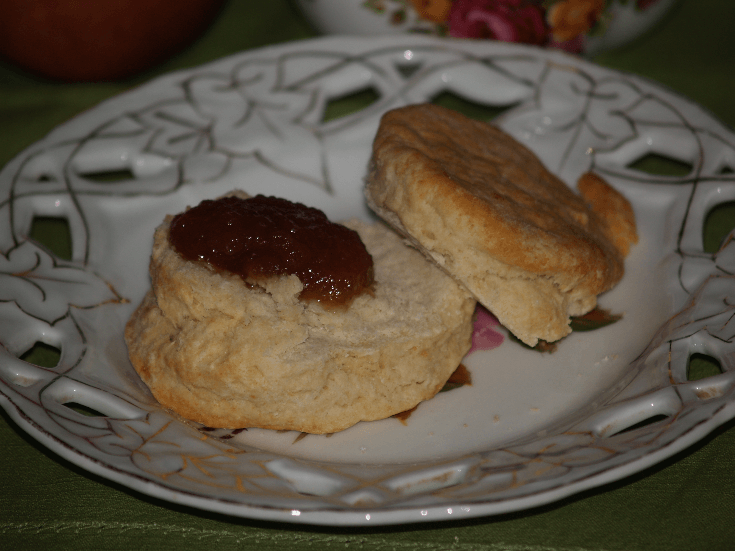 Apple Butter Served on a Biscuit