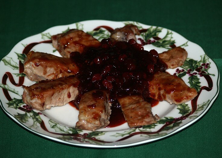 Pork Riblets with a Cranberry Barbeque Sauce Recipe