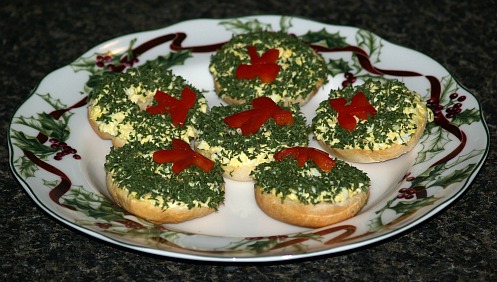 Mini bagel holiday appetizer recipes