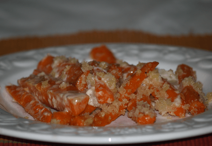 Horseradish Carrot Casserole Recipe
